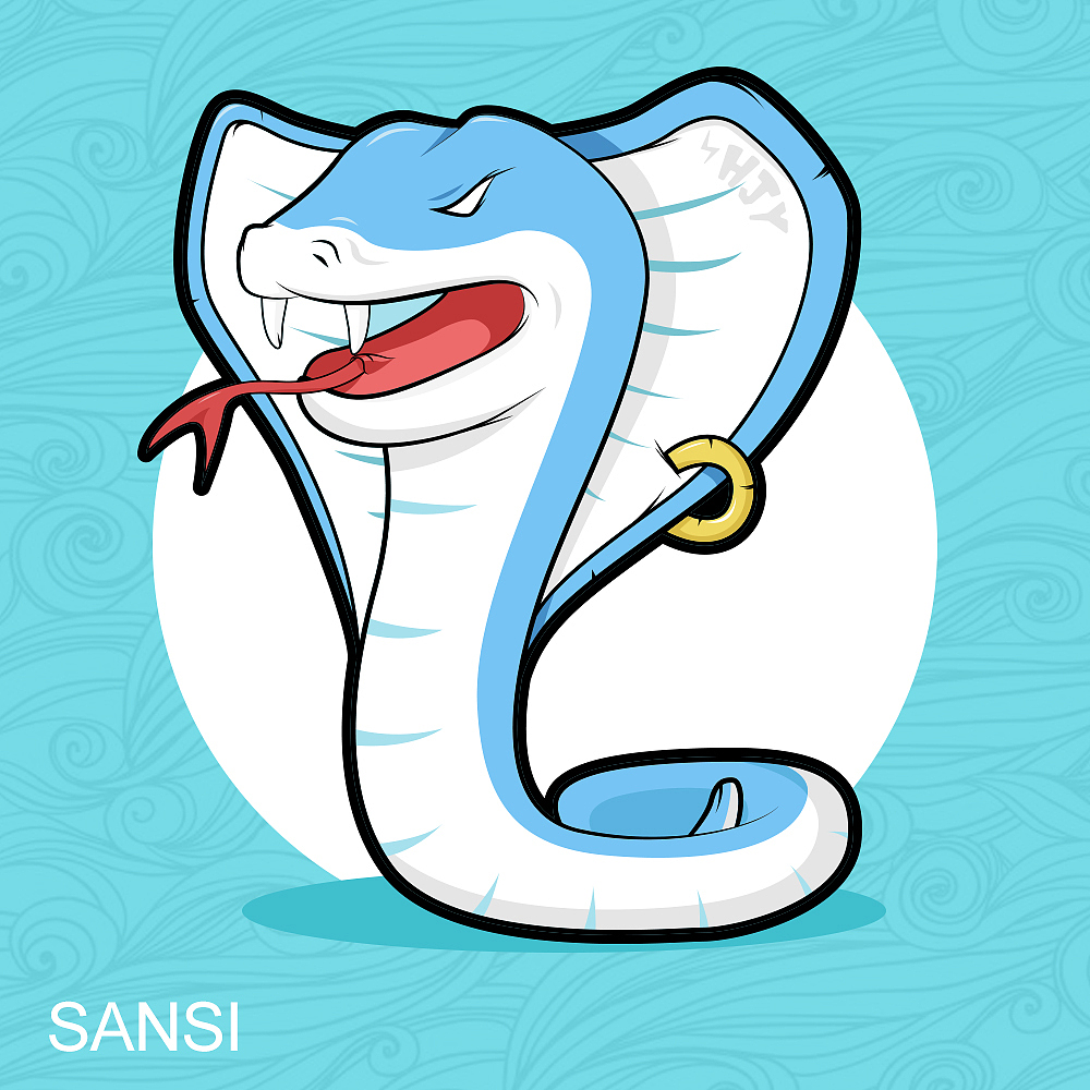 眼镜蛇（图ZMTYwNjk0NjIw） - 艺术插画 - 站酷设计师爱睡觉的丰原创素材 - 站酷ZCOOL