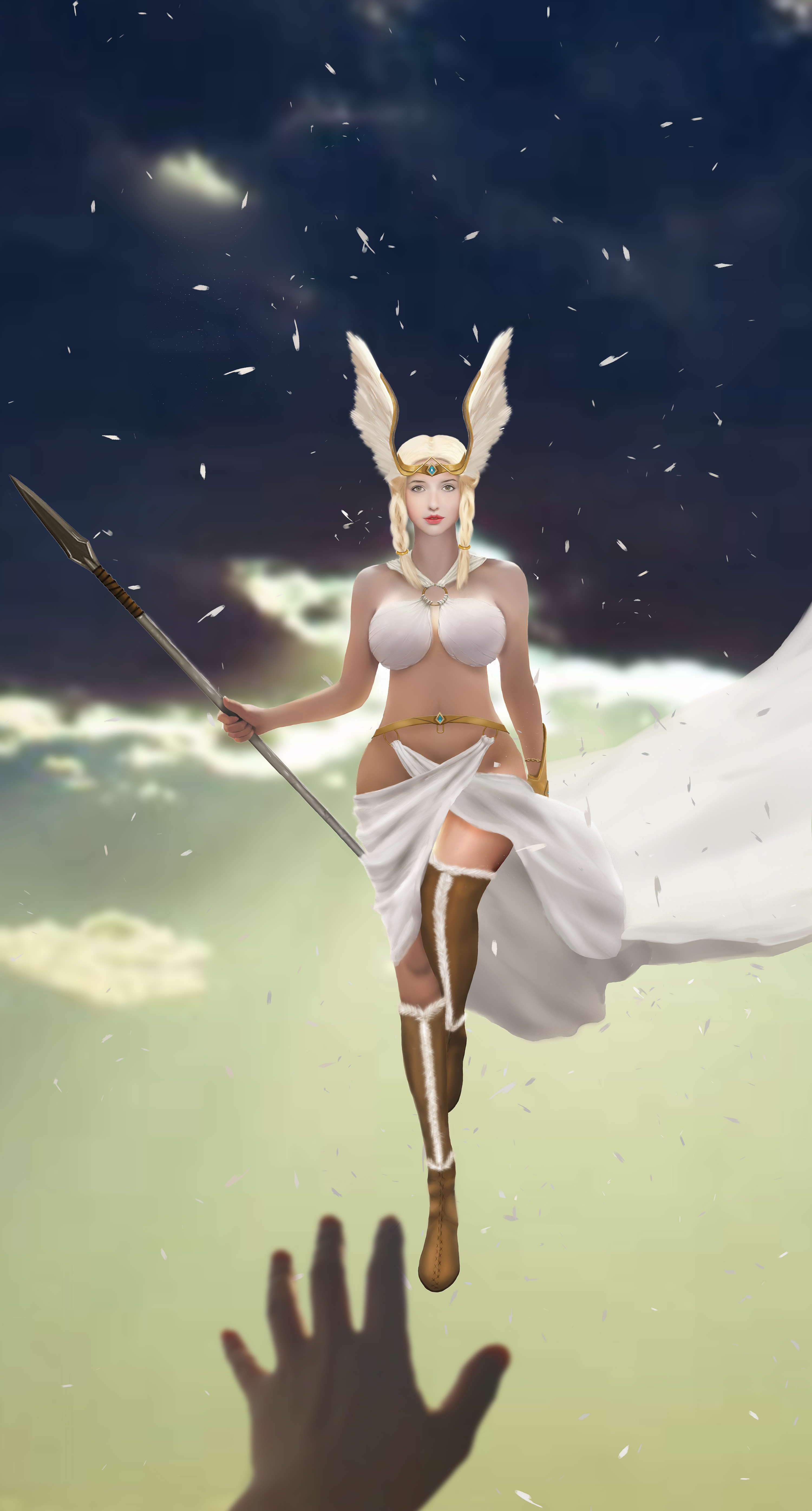 看的冰海战记,挺喜欢片尾的.背景懒得画随便找了个.