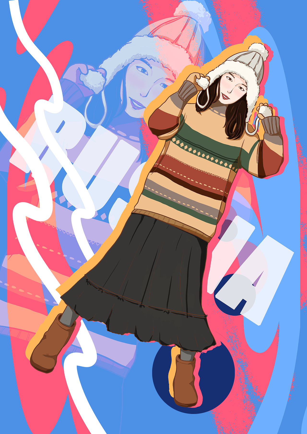 手绘人物漫画（图ZMTk2NzYwODg0） - 新锐潮流插画 - 站酷设计师咸鱼一般闲原创素材 - 站酷ZCOOL