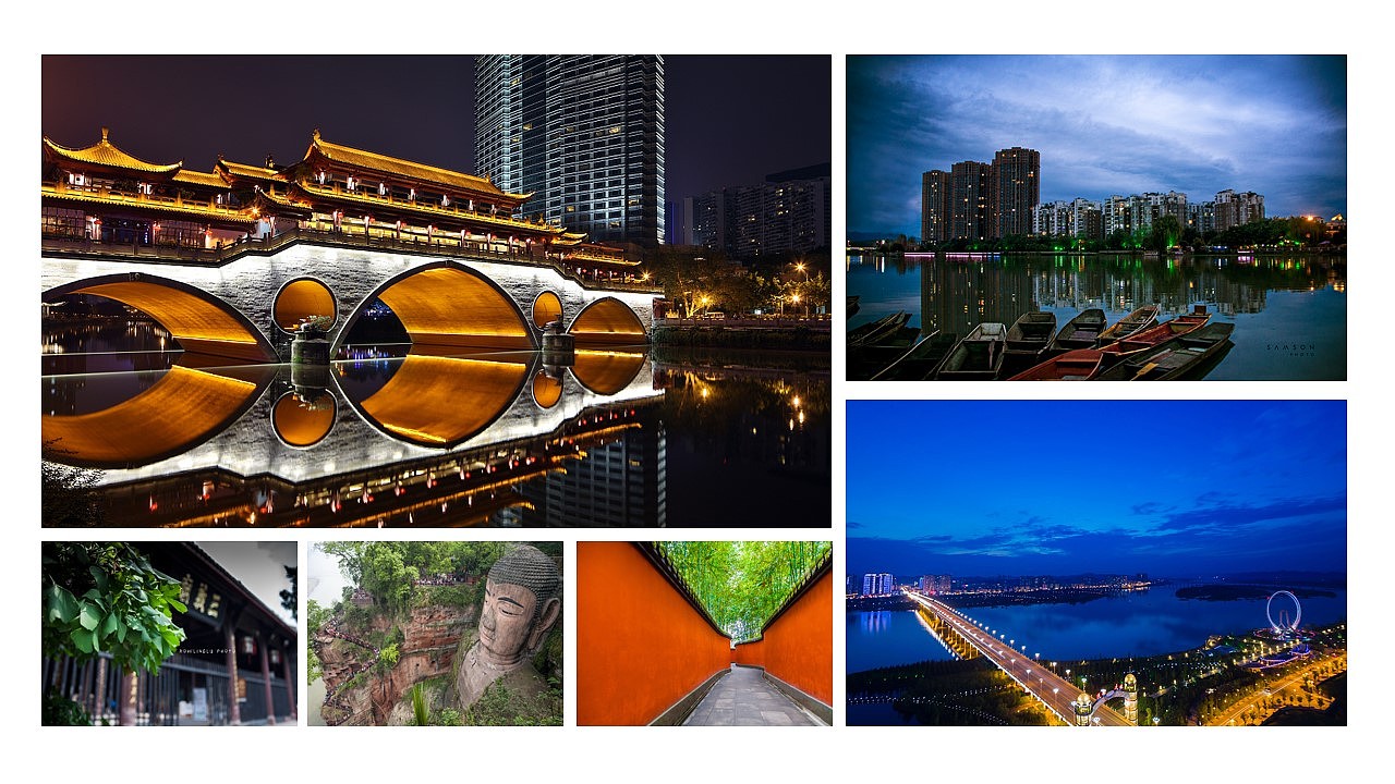 魅力成都印象四川旅行攻略旅游风土人情介绍ppt模版