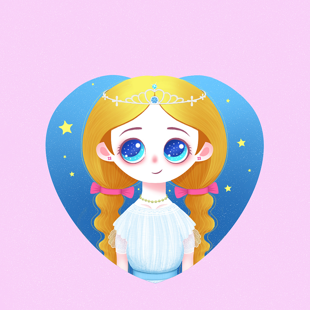 萌系大眼睛女孩头像