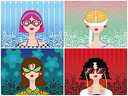 酷女孩??系列創(chuàng)意頭像插畫