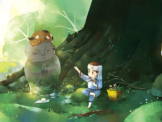 山林小憩（个人主页-ZMzUwMzIzNDQ=） - 创作习作 - 站酷设计师L玲玲玲原创素材 - 站酷ZCOOL