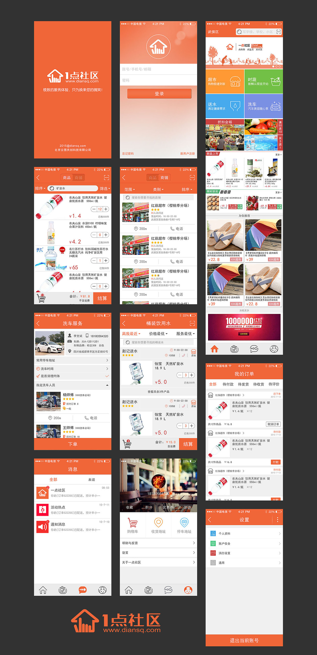 社区APP（图ZMzEwNjE4MTI=） - APP界面 - 站酷设计师晨之光原创素材 - 站酷ZCOOL