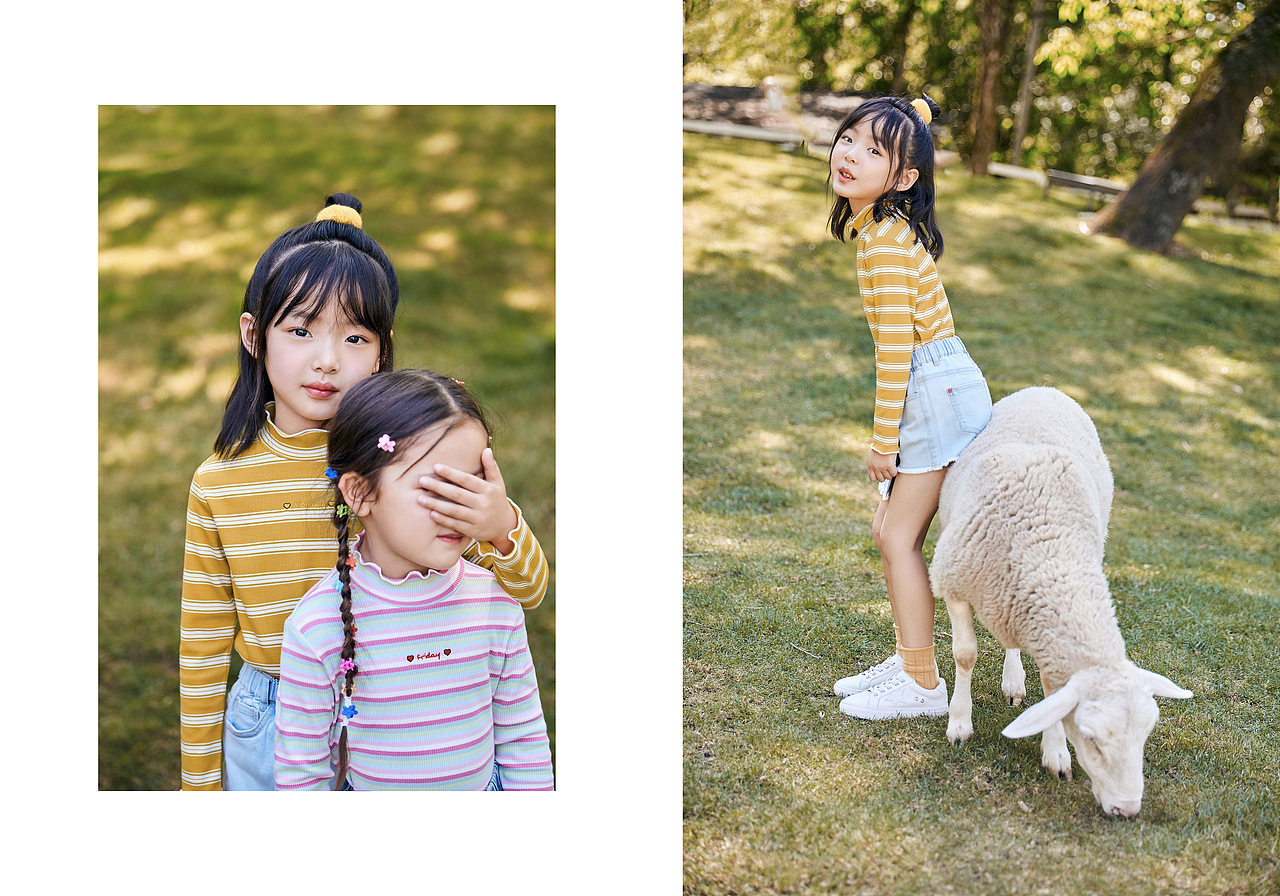 太平鸟童装minipeace早秋外景