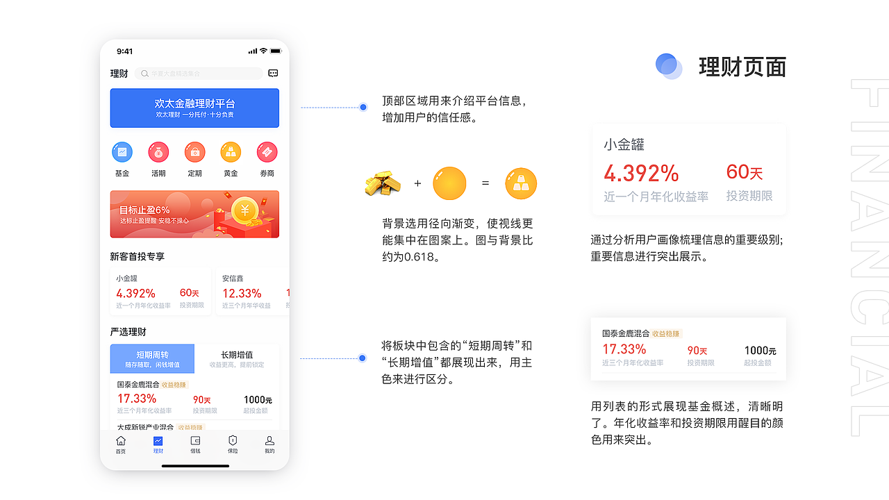 欢太金融App设计