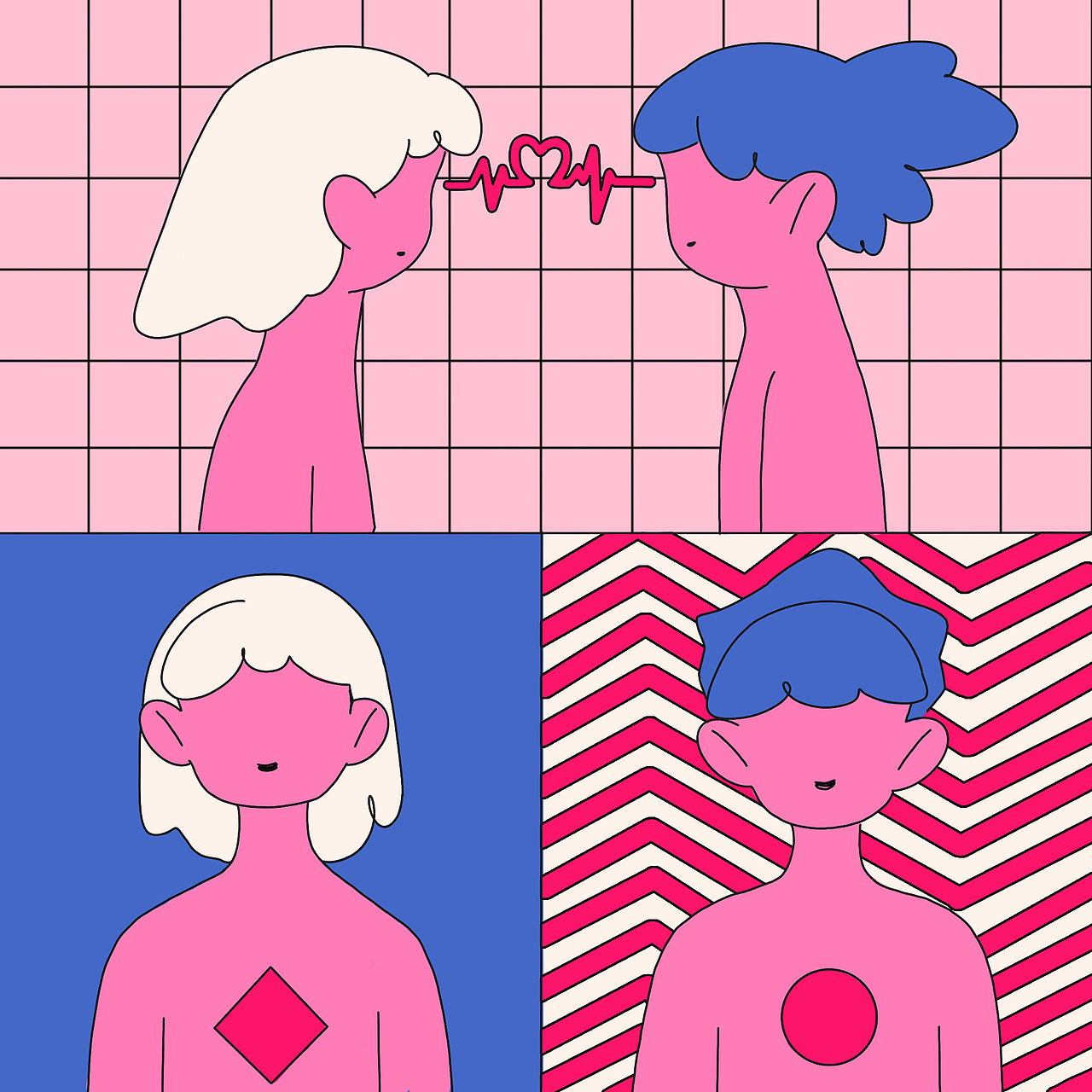 漫画《我们只是不合适》（图ZMjMxMjIxODUy） - 艺术插画 - 站酷设计师废画三千M原创素材 - 站酷ZCOOL