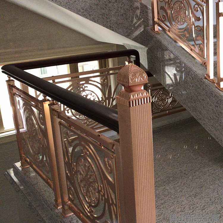 铜雕刻楼梯 艺术铜护栏规格
