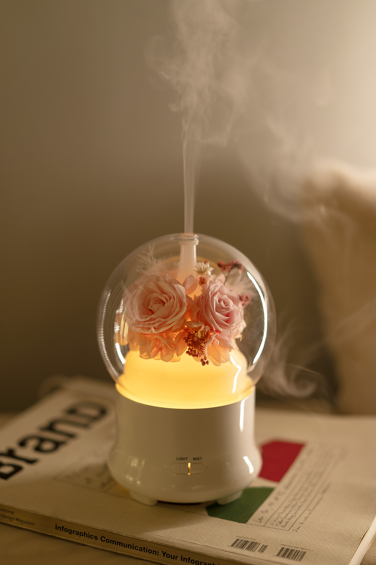 永生花加湿器｜浪漫粉（图ZMjg3MTI5ODg0） - 产品摄影 - 站酷设计师你袜子姐原创素材 - 站酷ZCOOL