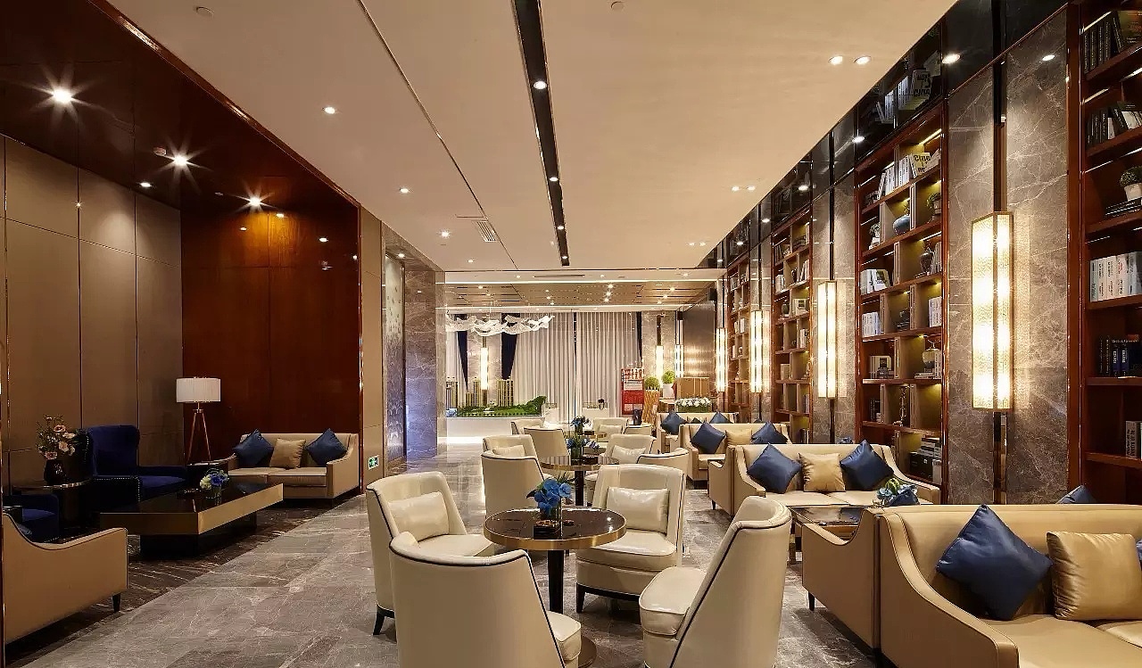 【美致软装作品】岳府公园邸售楼部