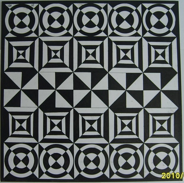 水粉手绘素描平构