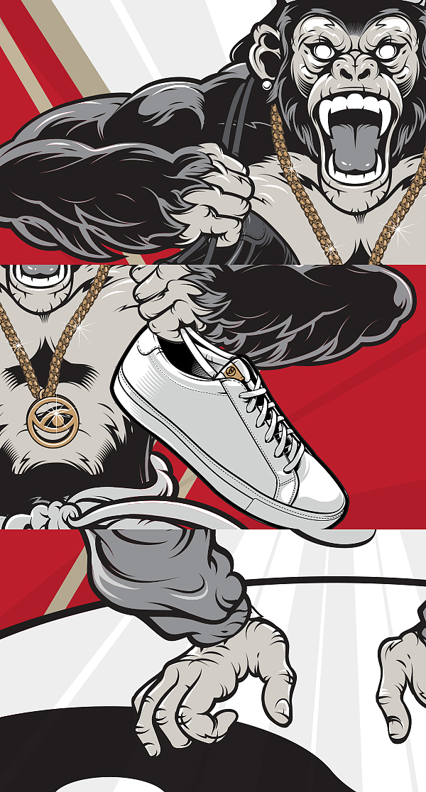 tco- year of the monkey（图ZNTQwMTA5MTI=） - 商业插画 - 站酷设计师章鱼ZX原创素材 - 站酷ZCOOL