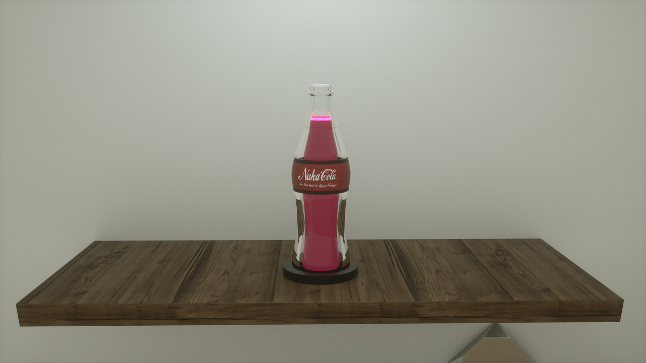 c4d 辐射 核子可乐 渲染练习