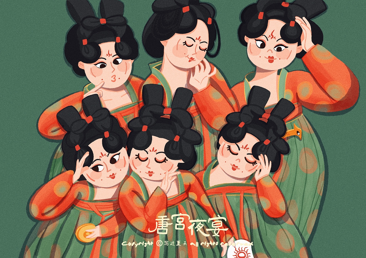河南春晚唐宫夜宴女团图