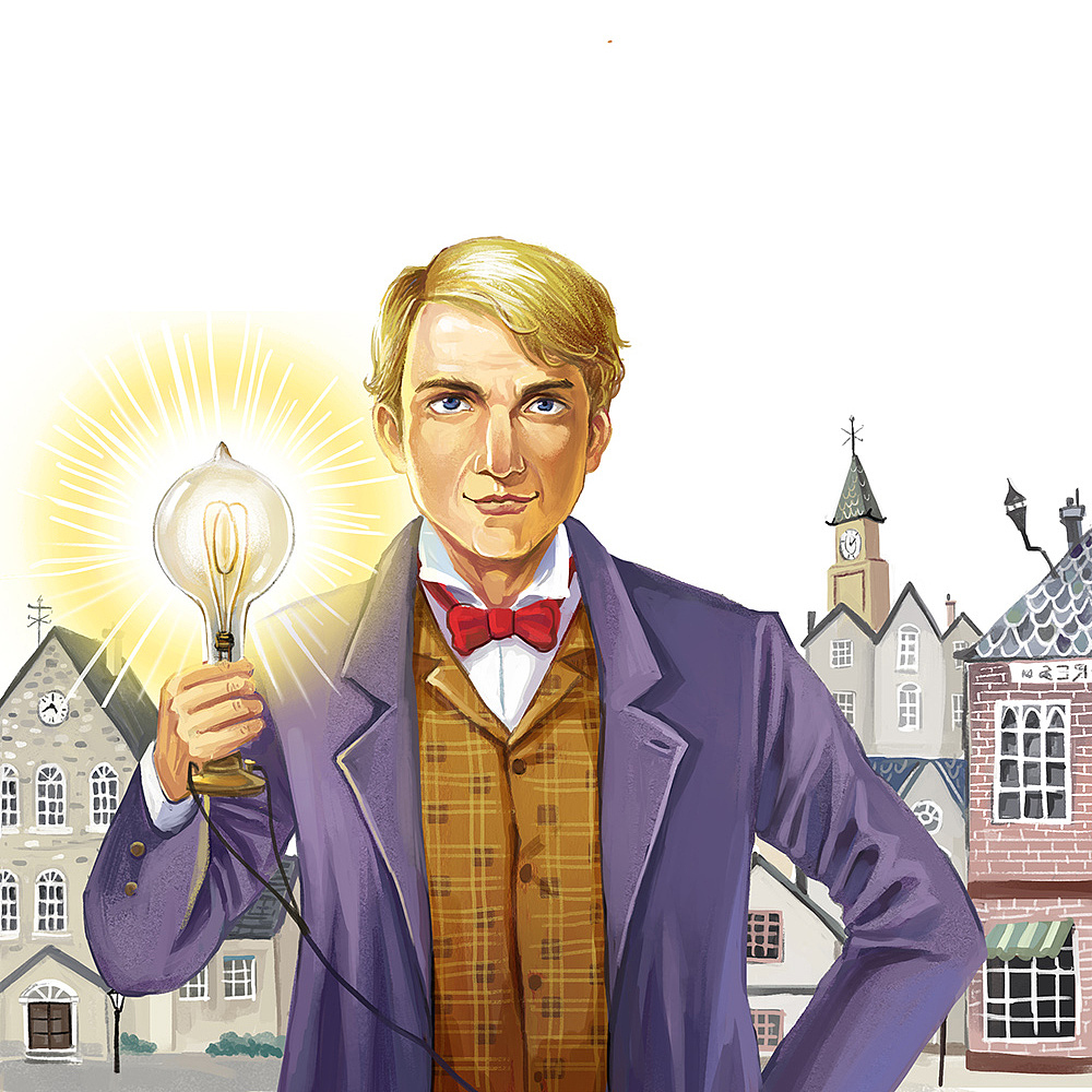 科学家传记の封面（图ZMTM2MDg0MzI4） - 儿童插画 - 站酷设计师AmeiLili原创素材 - 站酷ZCOOL