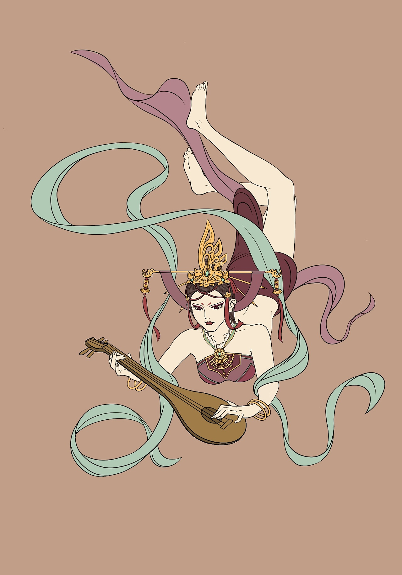 国漫万创#《不良人》飞天版女帝|插画|概念设定|z230169682 - 原创