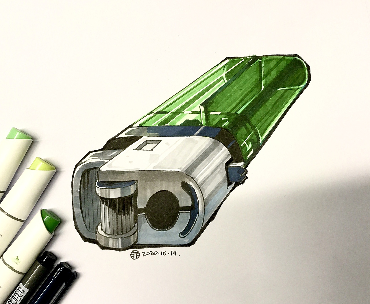 近期马克笔单体和一张川美考题