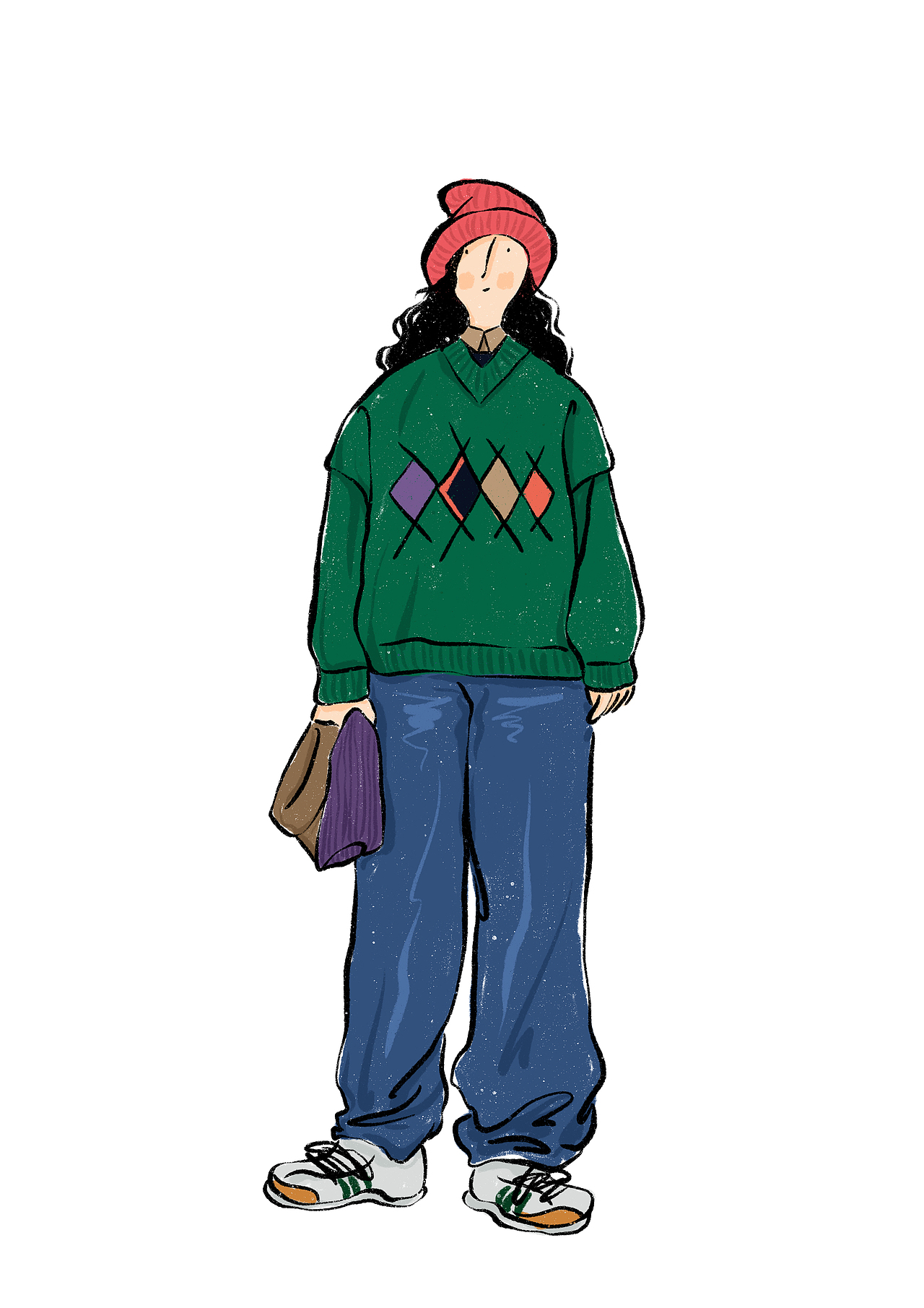 生活中的女孩（图ZMjYzOTc5MzUy） - 创作习作 - 站酷设计师小象花原创素材 - 站酷ZCOOL