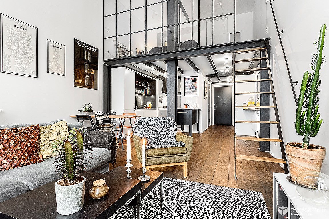 【室内设计实景图】老旧工厂改造的高格调loft公寓