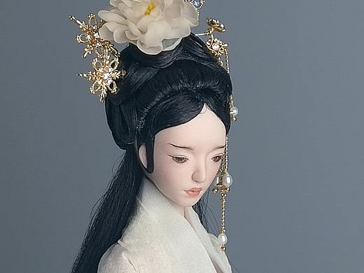 【陶瓷BJD】陶瓷玩偶  聊斋系列之玉板（白牡丹花仙）