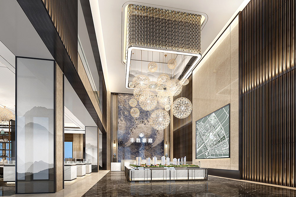 丰盛豪庭售楼部设计 南粤设计作品-www.szny.com.cn