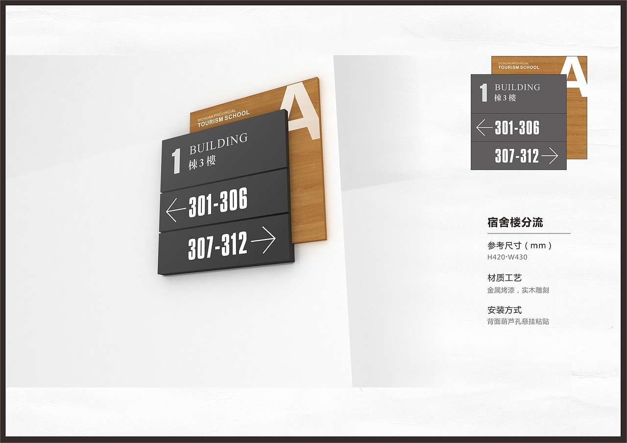 旅游学校导视系统（图ZMjMwNzQ2MjQ=） - 商业空间设计 - 站酷设计师舜与设计原创素材 - 站酷ZCOOL