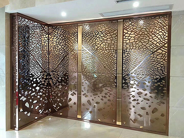 订做金属屏风效果图