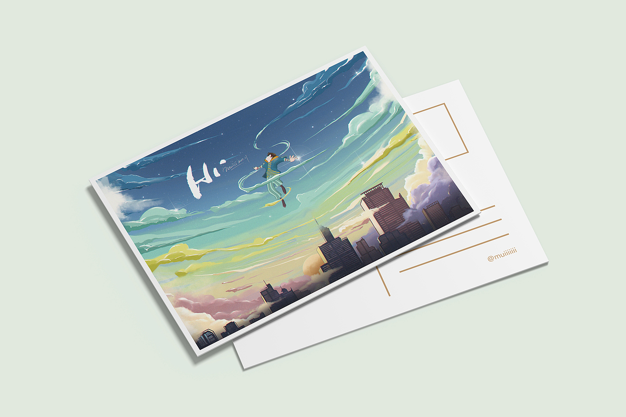 Hi-插画明信片Muiiiiiii（图ZMjgwNDI5MTUy） - 商业插画 - 站酷设计师木易Muii原创素材 - 站酷ZCOOL