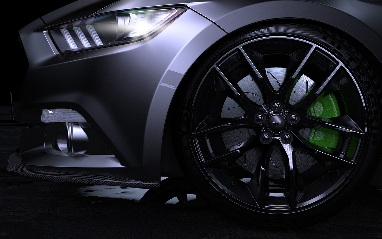 福特Mustang-汽车渲染