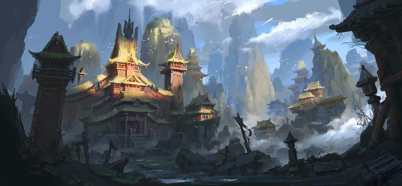 东方|插画|游戏原画|jawang - 原创作品 - 站酷 (zcool)