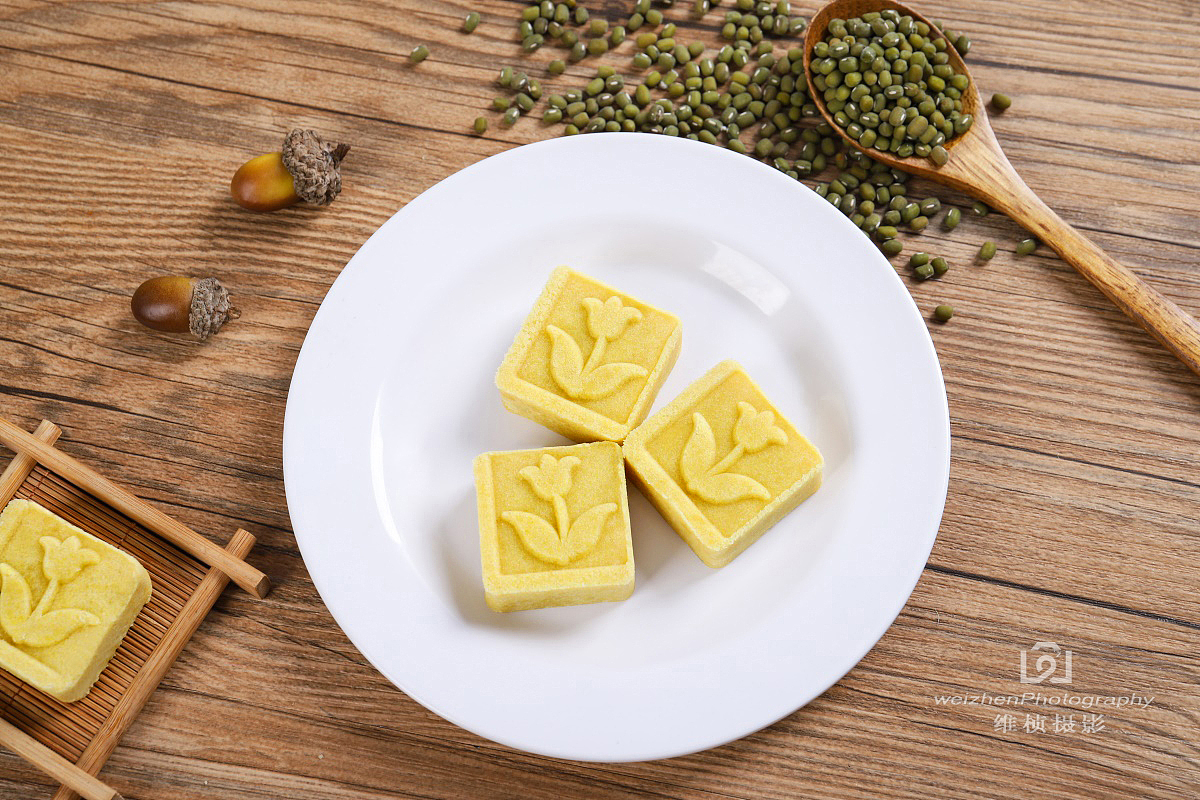 西安特产食品绿豆糕点美食拍摄  静物淘宝产品拍摄影 