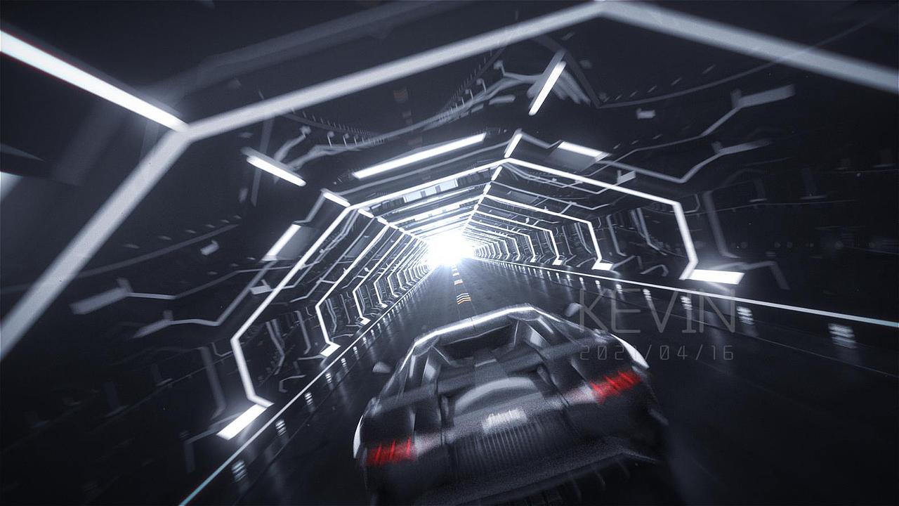 C4D三维汽车手机产品动画