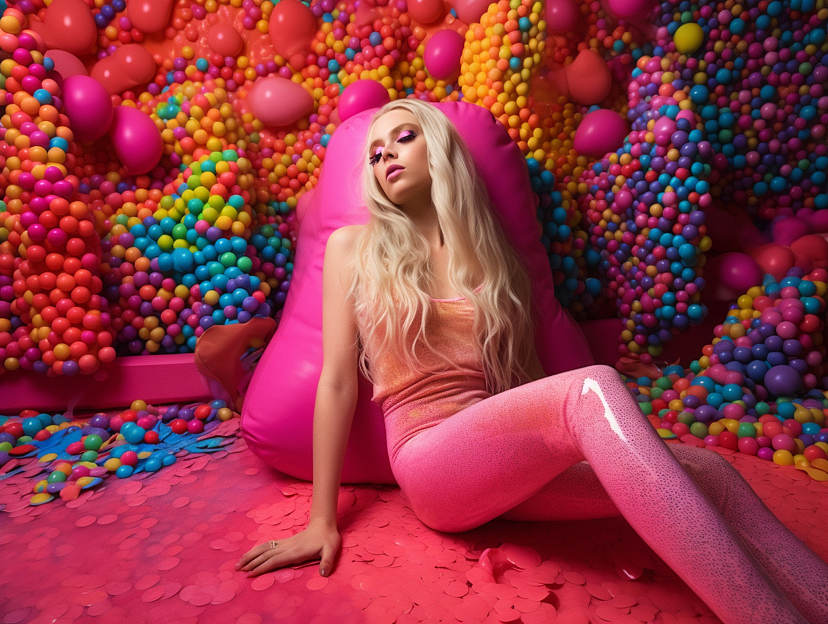 一组颜色相关的AI幻想