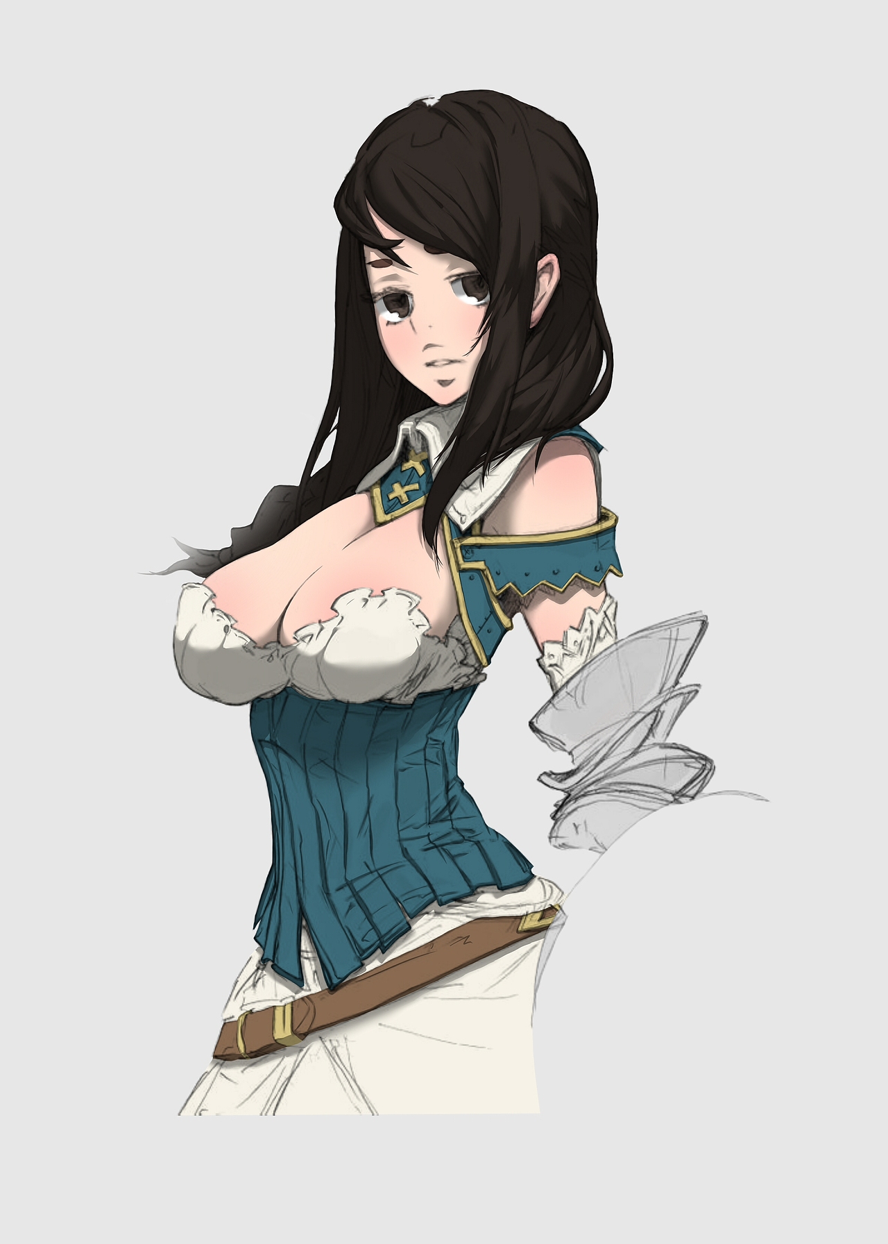 中世纪 女骑士 上色练习