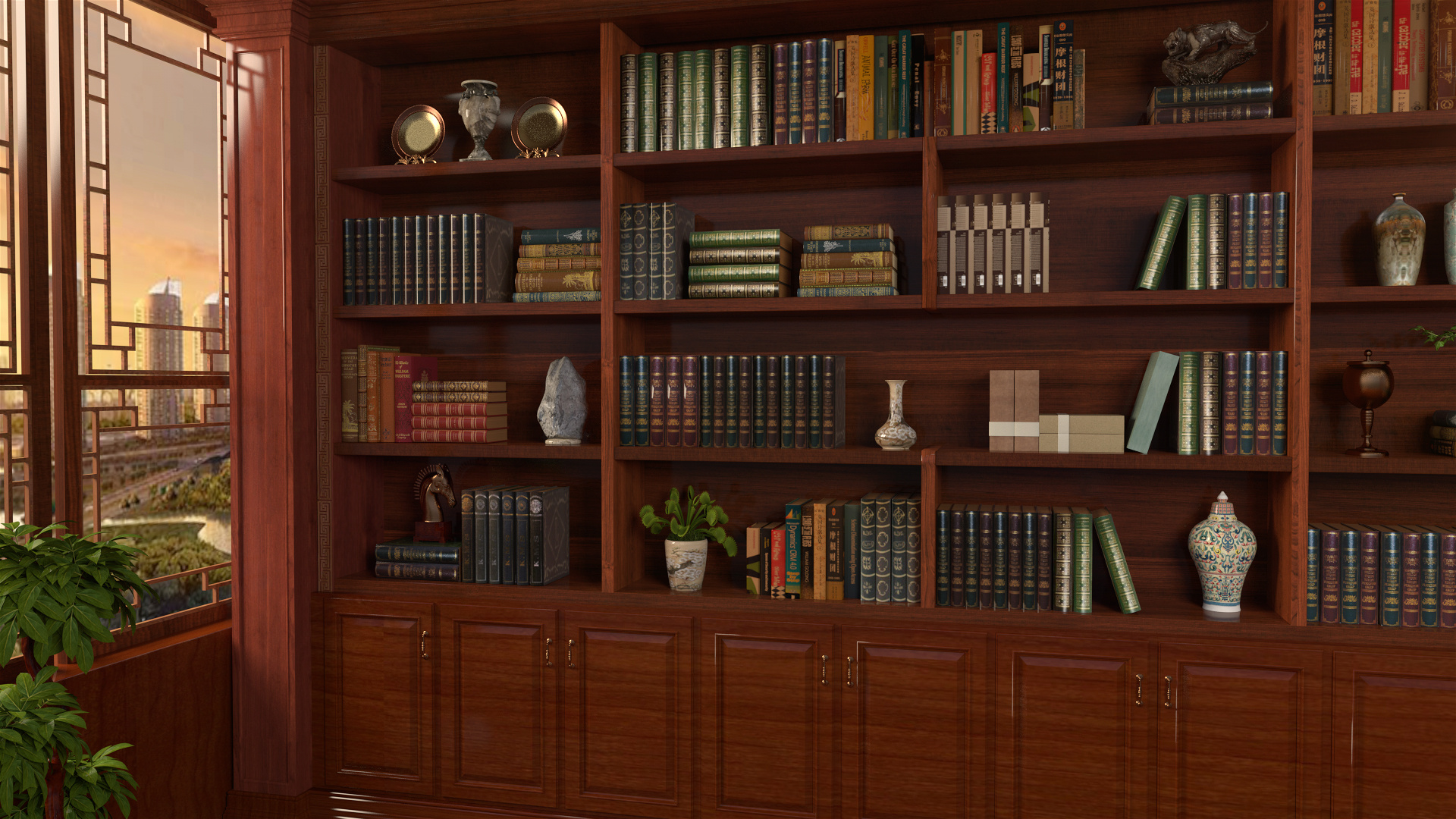 古典书房|三维|场景|茂山影视 - 原创作品 - 站酷 (zcool)