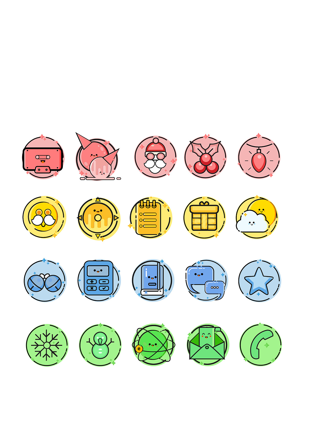 一套卡通图标（图ZMTU3ODcwMDcy） - 图标 - 站酷设计师若如斯原创素材 - 站酷ZCOOL
