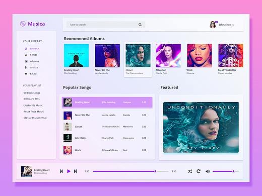 这就是你一直要找的音乐播放器案例（个人主页-ZMzQyNTM3OTI=） - APP界面 - 站酷设计师大江0原创素材 - 站酷ZCOOL