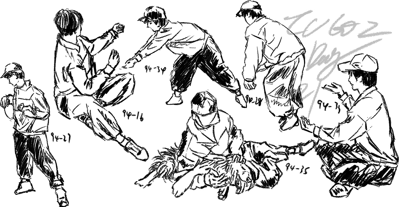 #60天速写挑战#DAY21@速写班长（图ZMjkzNjM2NjQ4） - 商业插画 - 站酷设计师荼离子原创素材 - 站酷ZCOOL