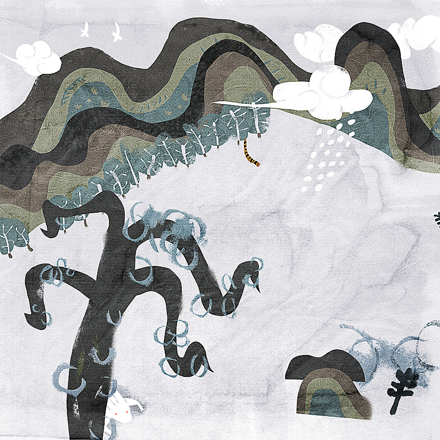 一只老虎（图ZMTkxMjE5ODQ4） - 商业插画 - 站酷设计师甘蓝bule原创素材 - 站酷ZCOOL