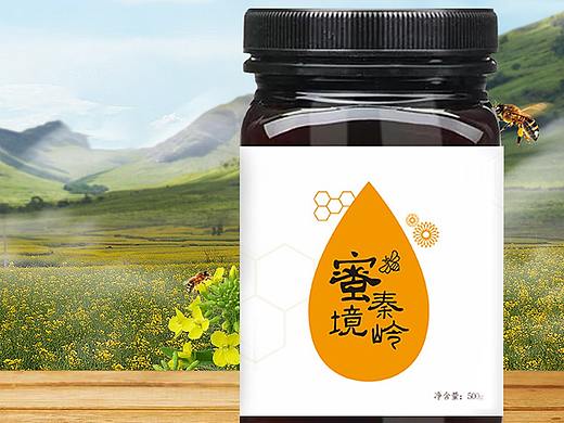 "秦嶺蜜境"蜂蜜包裝設(shè)計(jì)（個(gè)人主頁(yè)-ZMTMzMjE5MDA=） - 包裝 - 站酷設(shè)計(jì)師Lomimio原創(chuàng)素材 - 站酷ZCOOL