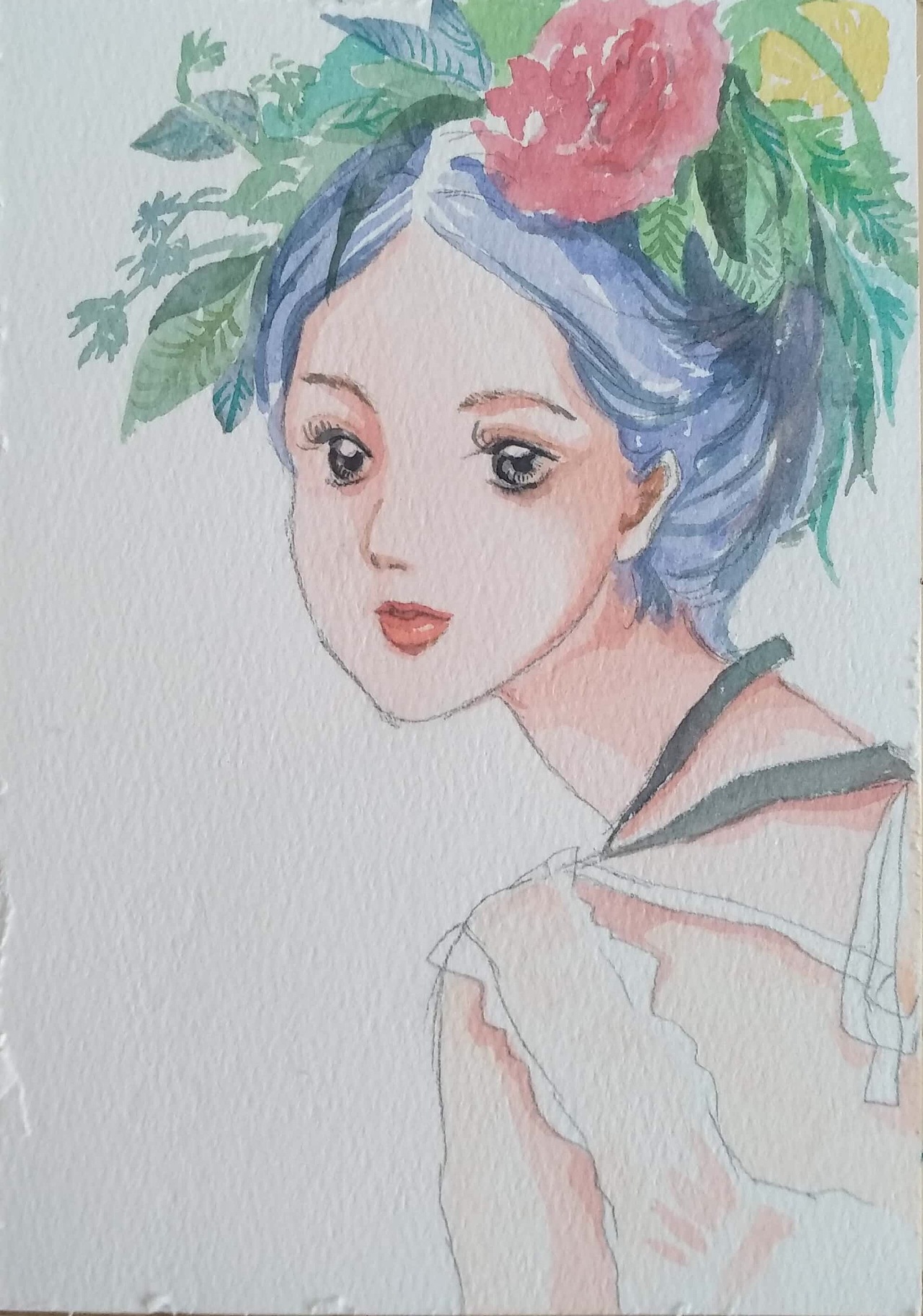 水彩临摹 有风景、人物、卡通等等等等