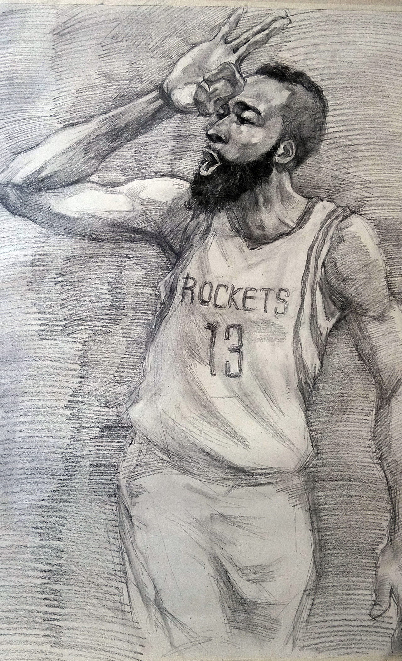 素描篮球人物图片