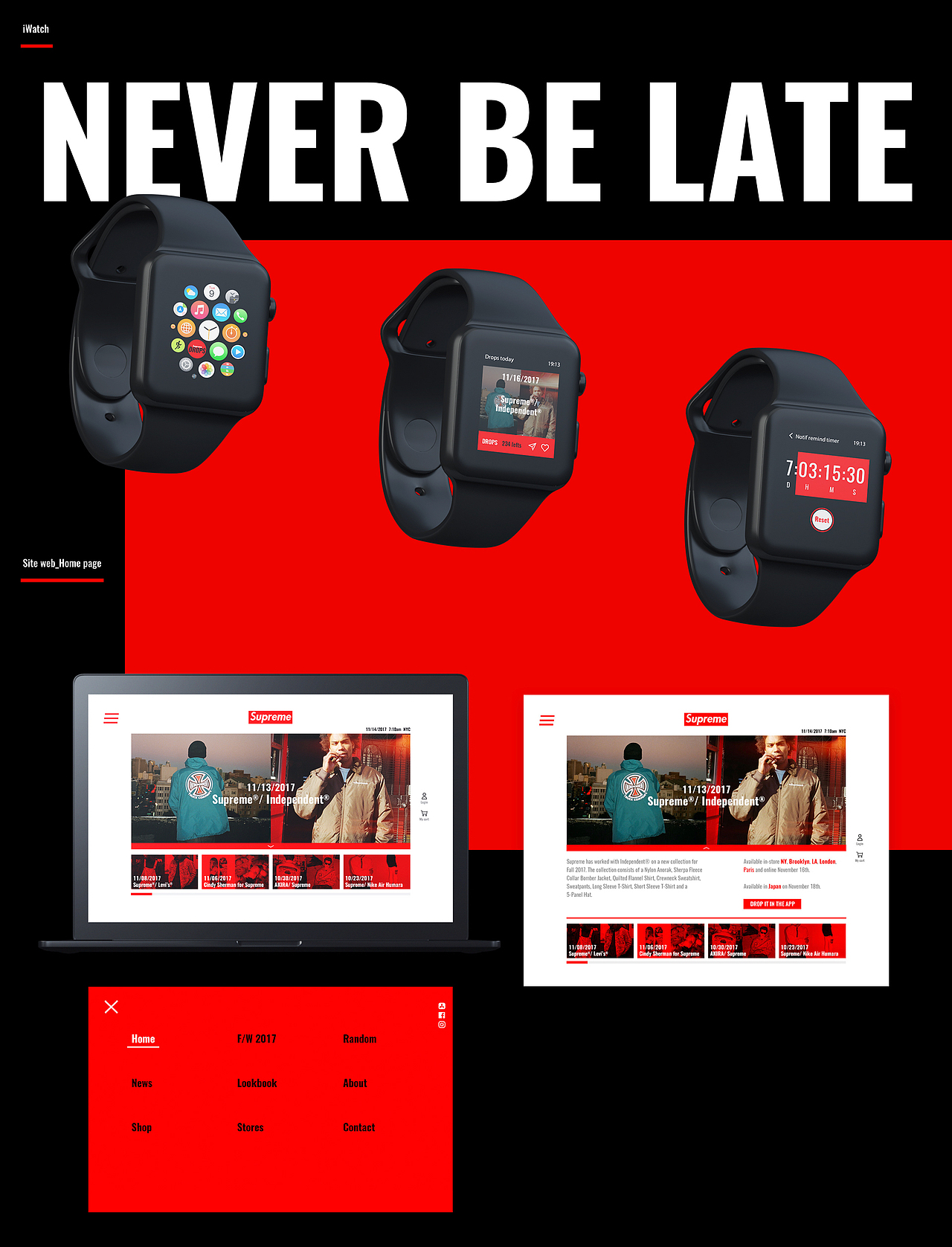 Supreme Drops（图ZMTMzNTI4MjYw） - APP界面 - 站酷设计师UJ_Playground原创素材 - 站酷ZCOOL