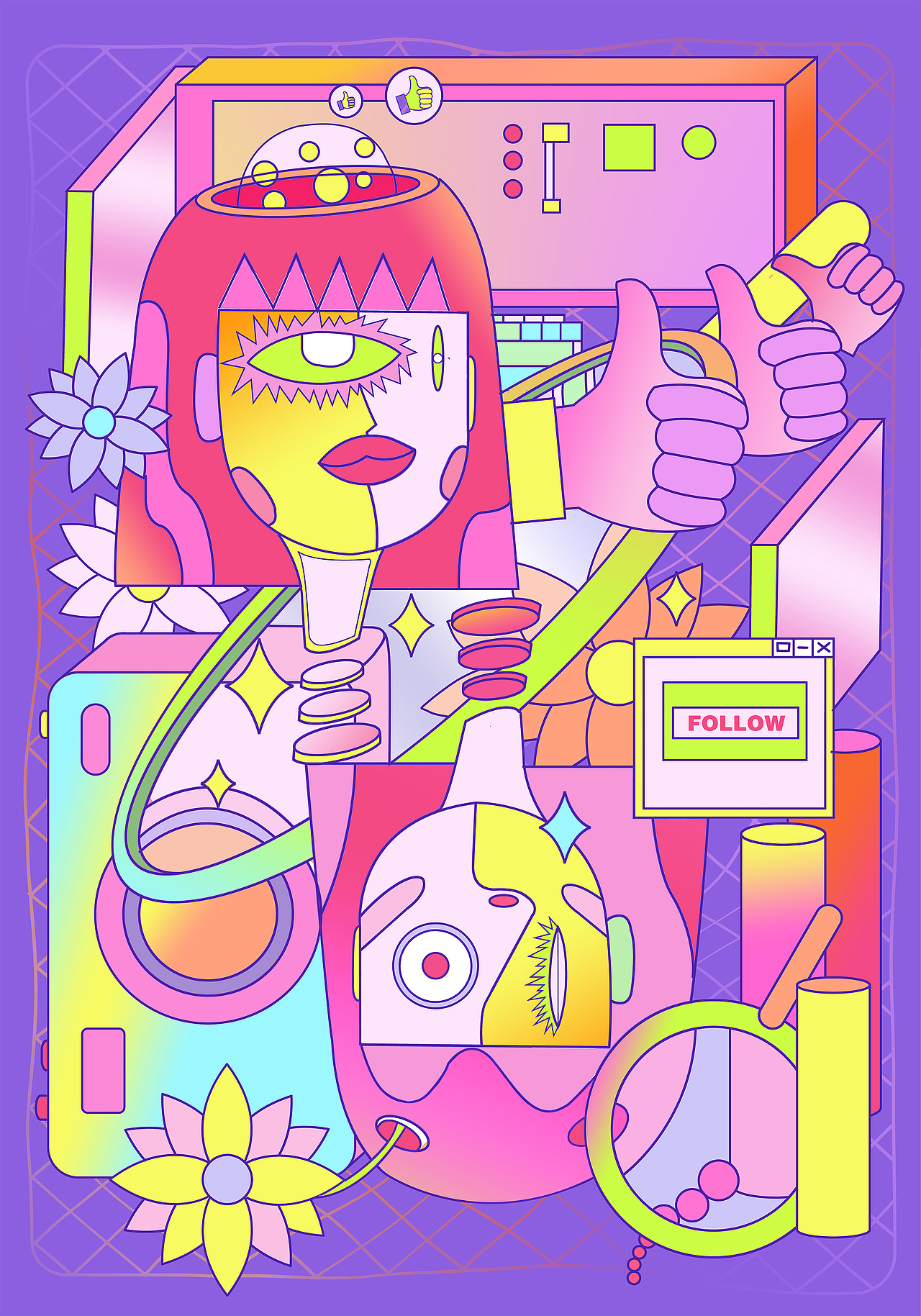 插画设计：情绪不怪（图ZMTk1MzQ5MDc2） - 创作习作 - 站酷设计师赵鲸鱼原创素材 - 站酷ZCOOL