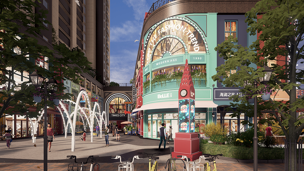【小型综合体设计】时代城商业街设计（图ZMjIzOTA0NjI4） - 建筑设计 - 站酷设计师空间印象商业设计原创素材 - 站酷ZCOOL