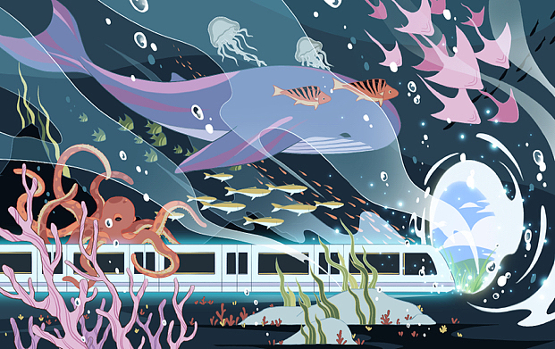 向春而行—绿色出行电子公交卡面设计