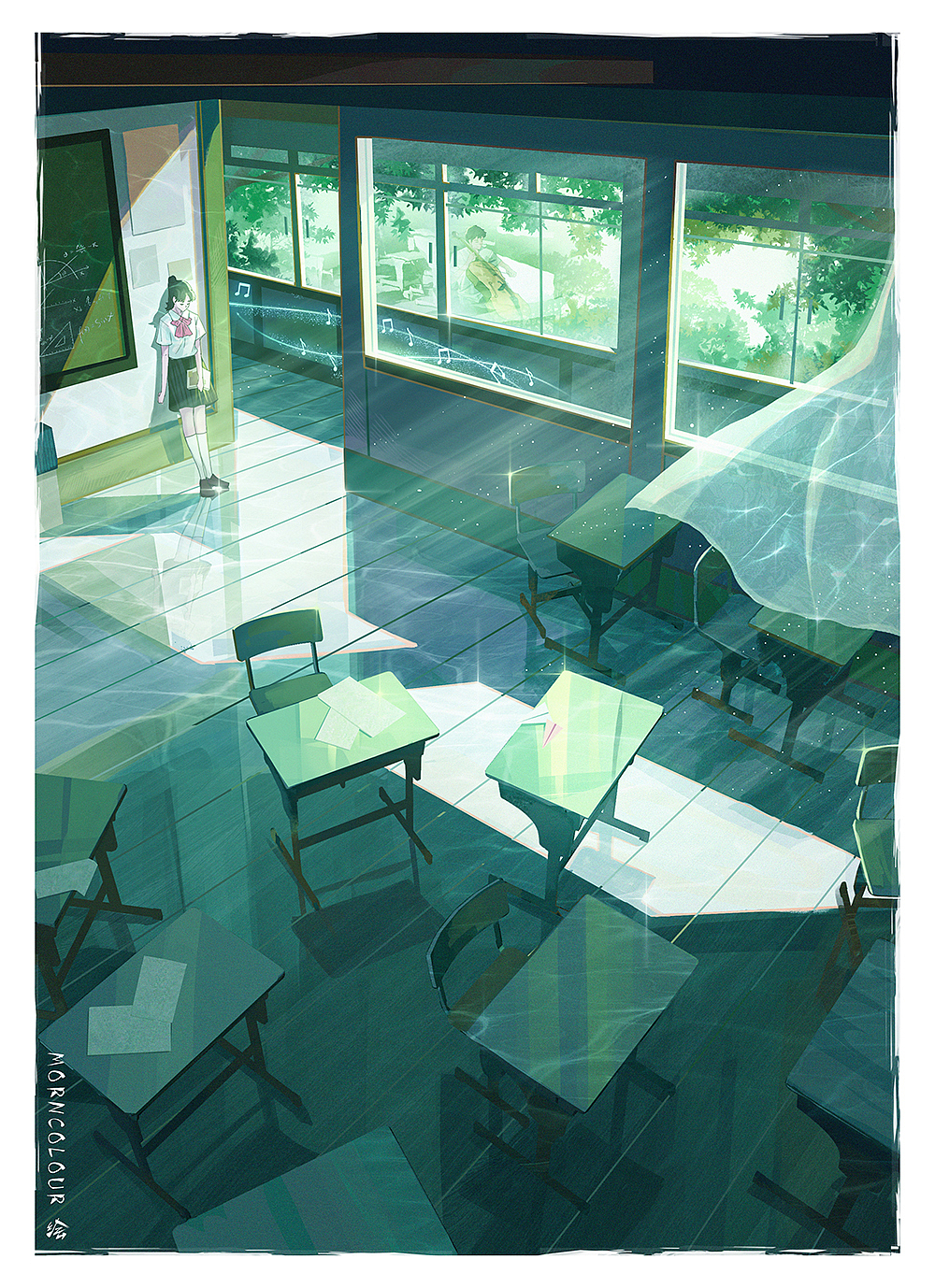 停靠在四月的风