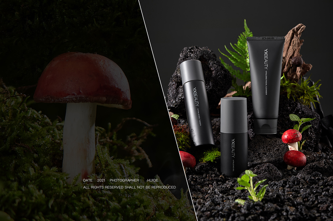 黑灰化肥会挥发···男士护肤品套装&灰格影像