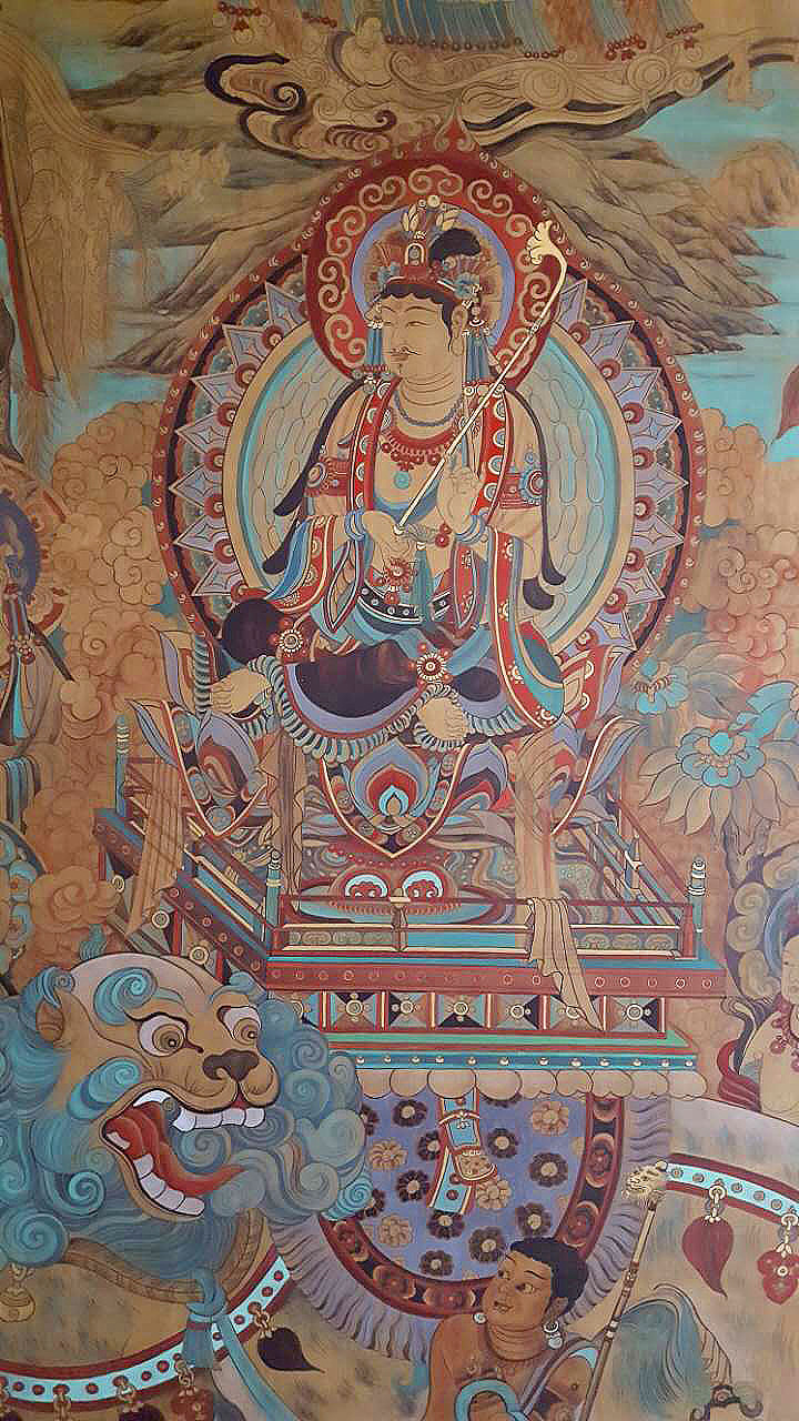 文殊变普贤变近期较大幅作品