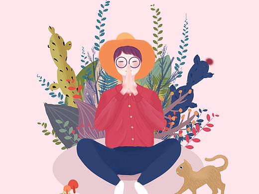 永远相信美好的事情即将发生——练习插画
